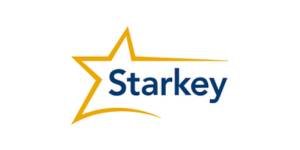 Sandia Hearing Aids Taos NM - The starkey logo on a white background.